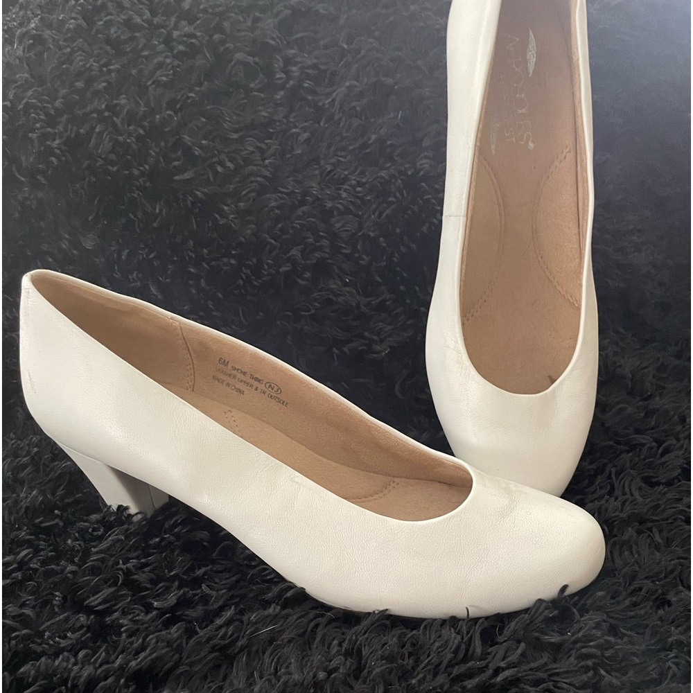 White pumps